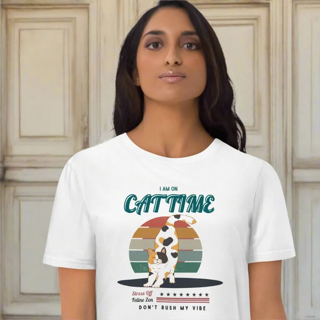 .	Vegan Organic Cotton Cat Lover T-Shirt – Eco-Friendly Style