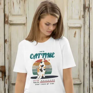 .	Vegan Organic Cotton Cat Lover T-Shirt – Eco-Friendly Style