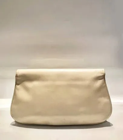 1980s GUCCI BLONDIE UNICORN INTERLOCKING GOLD LOGO CLUTCH BAG