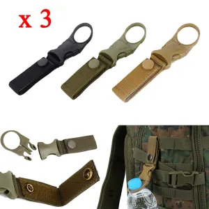 3X Quickdraw Carabiner Water Bottle Buckle Holder