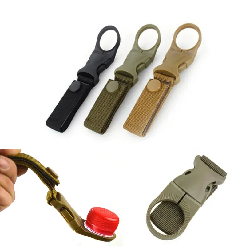 3X Quickdraw Carabiner Water Bottle Buckle Holder