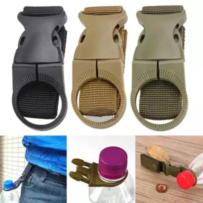 3X Quickdraw Carabiner Water Bottle Buckle Holder