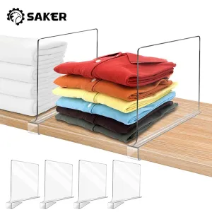 Acrylic Shelf Dividers for Closet Organization