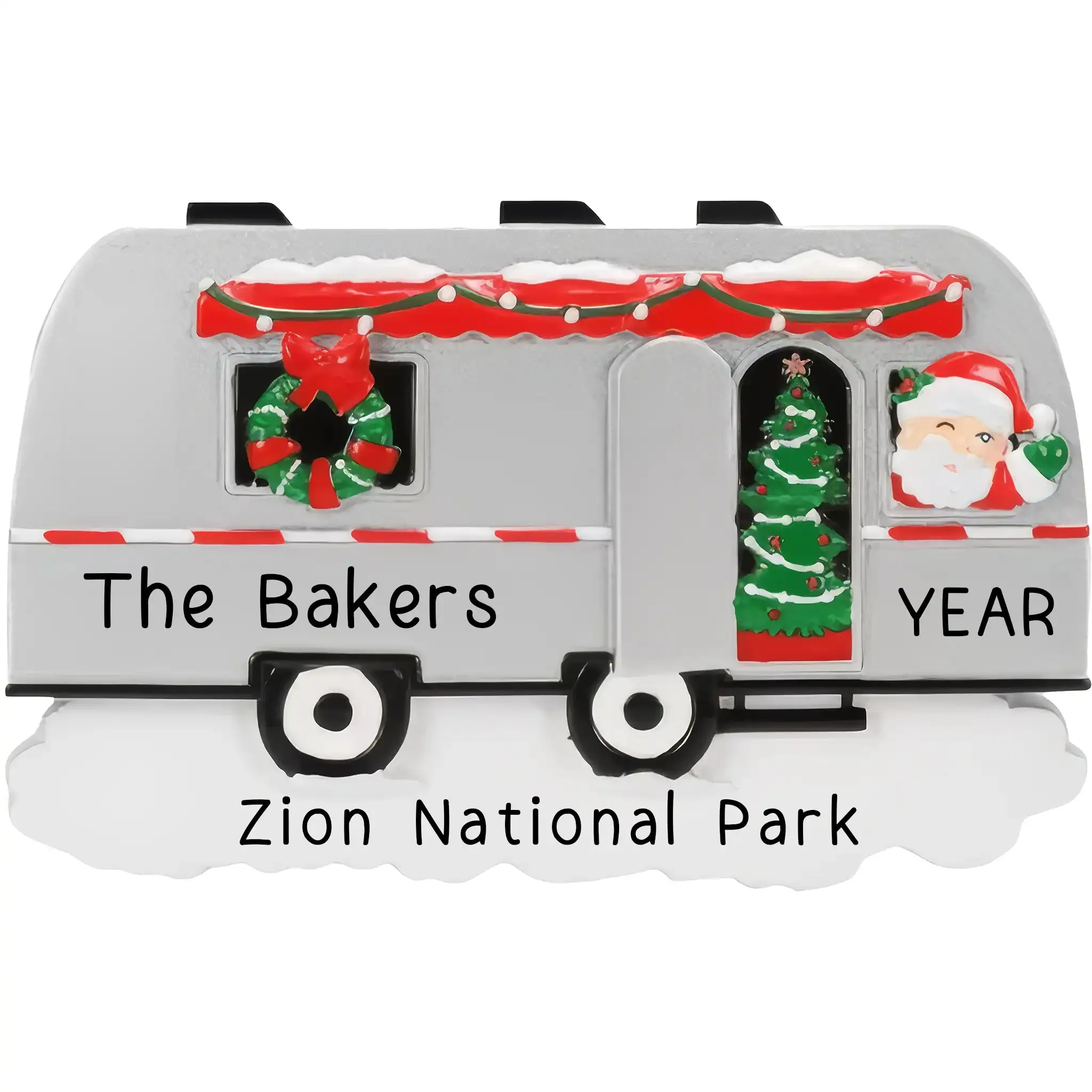 Airstream Personalized Camper Ornament