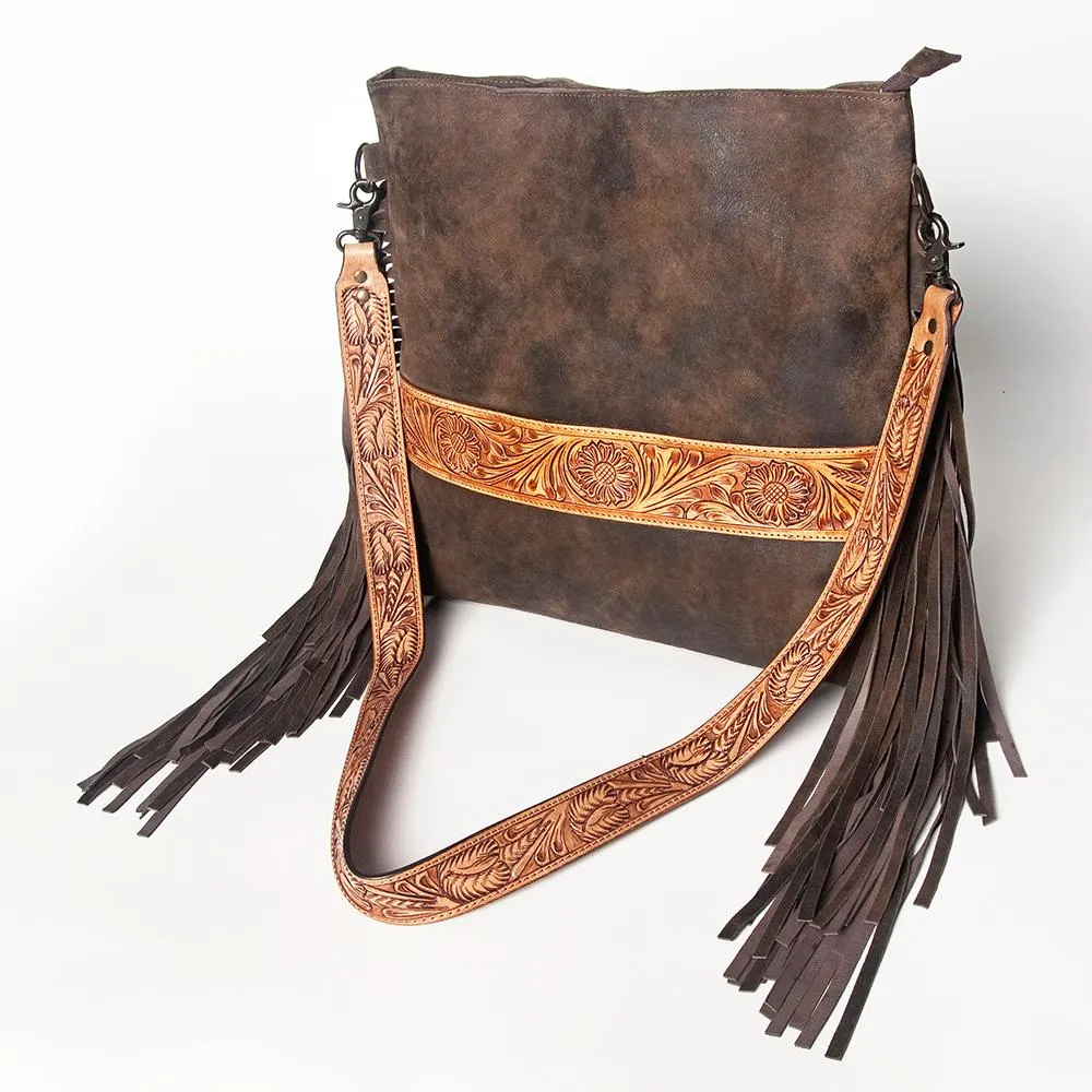 American Darling Large Leather Fringe Bag