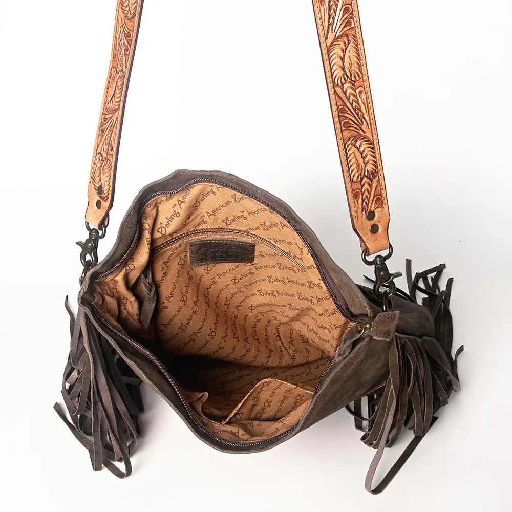 American Darling Large Leather Fringe Bag