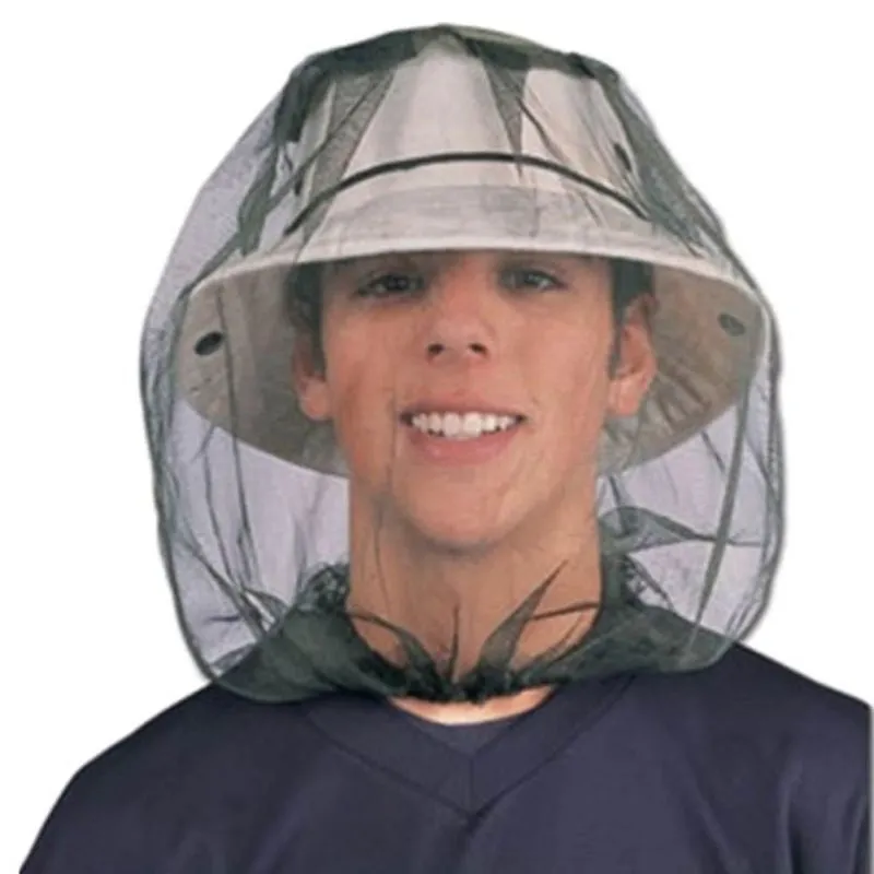 Anti Mosquito Bug Bee Insect Mesh Hat Head Face Protect Net Cover Travel Camping Protector