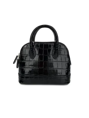 Balenciaga Black & White Mini Ville Bag