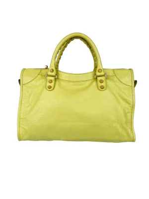 Balenciaga Pistachio Yellow Medium City Bag