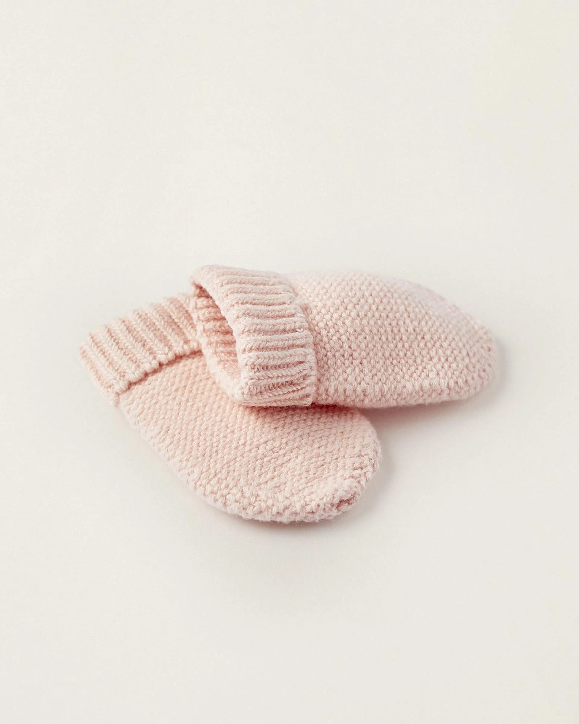 Beanie   Knitted Gloves for Newborn Girls, Pink