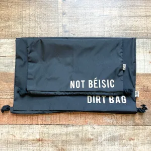 Beis Two Pack Small and Medium Black Drawstring Bags