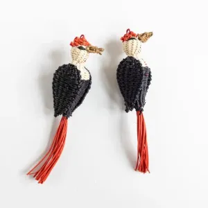 Belart Earrings: Woodpecker