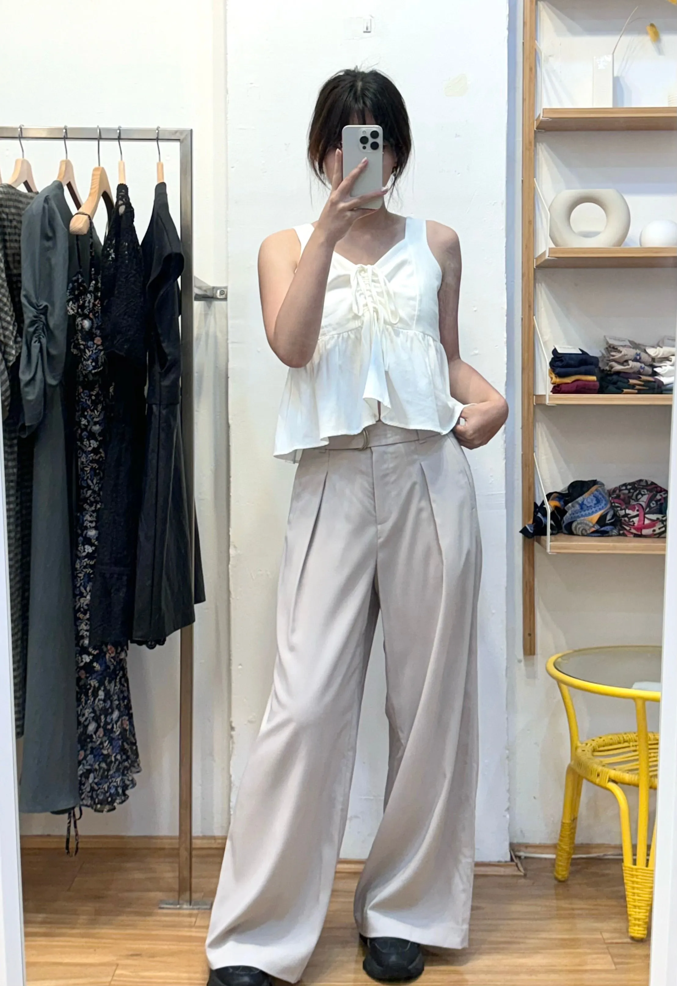 Belted Wide Pants