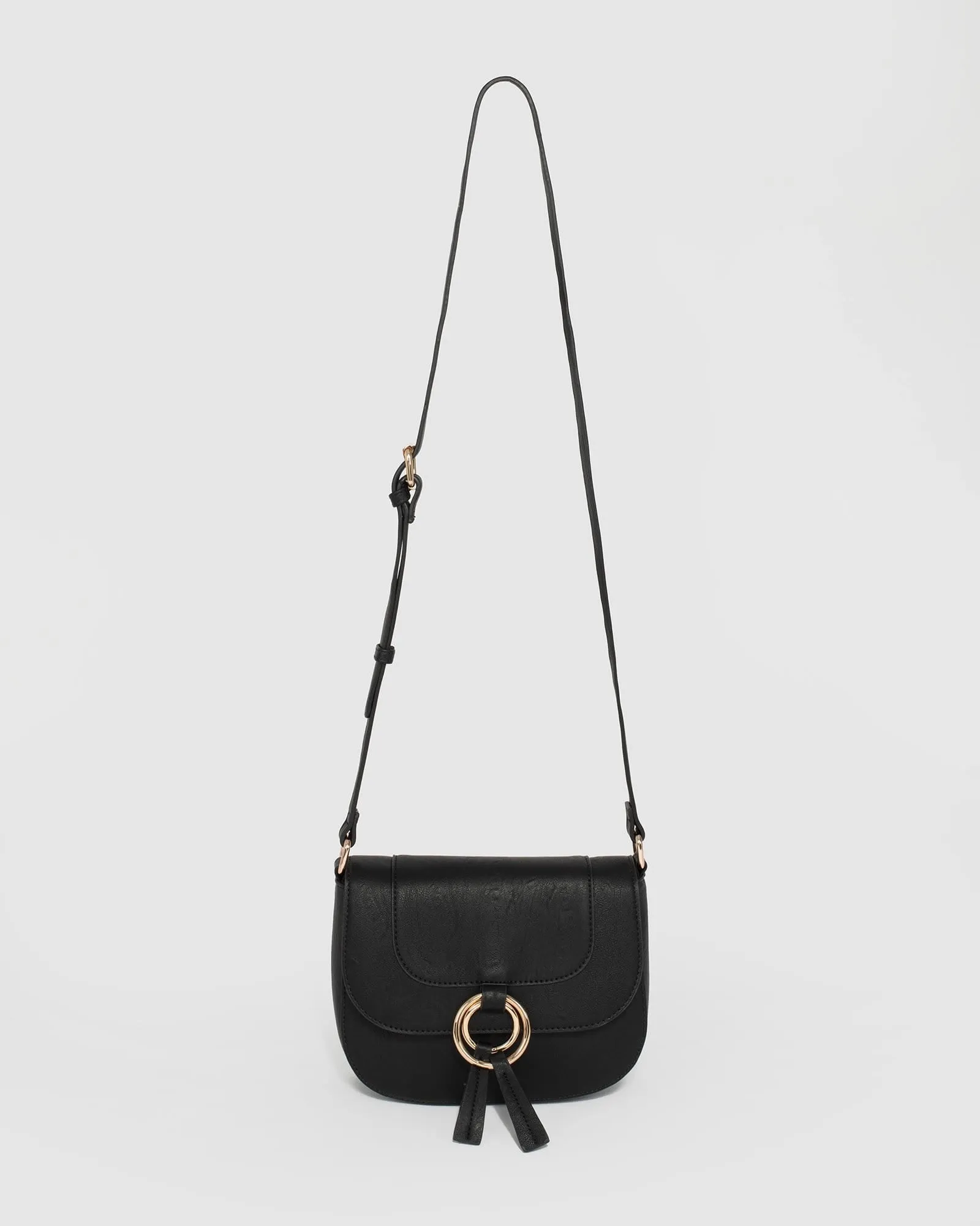 Black Allegra Saddle Bag