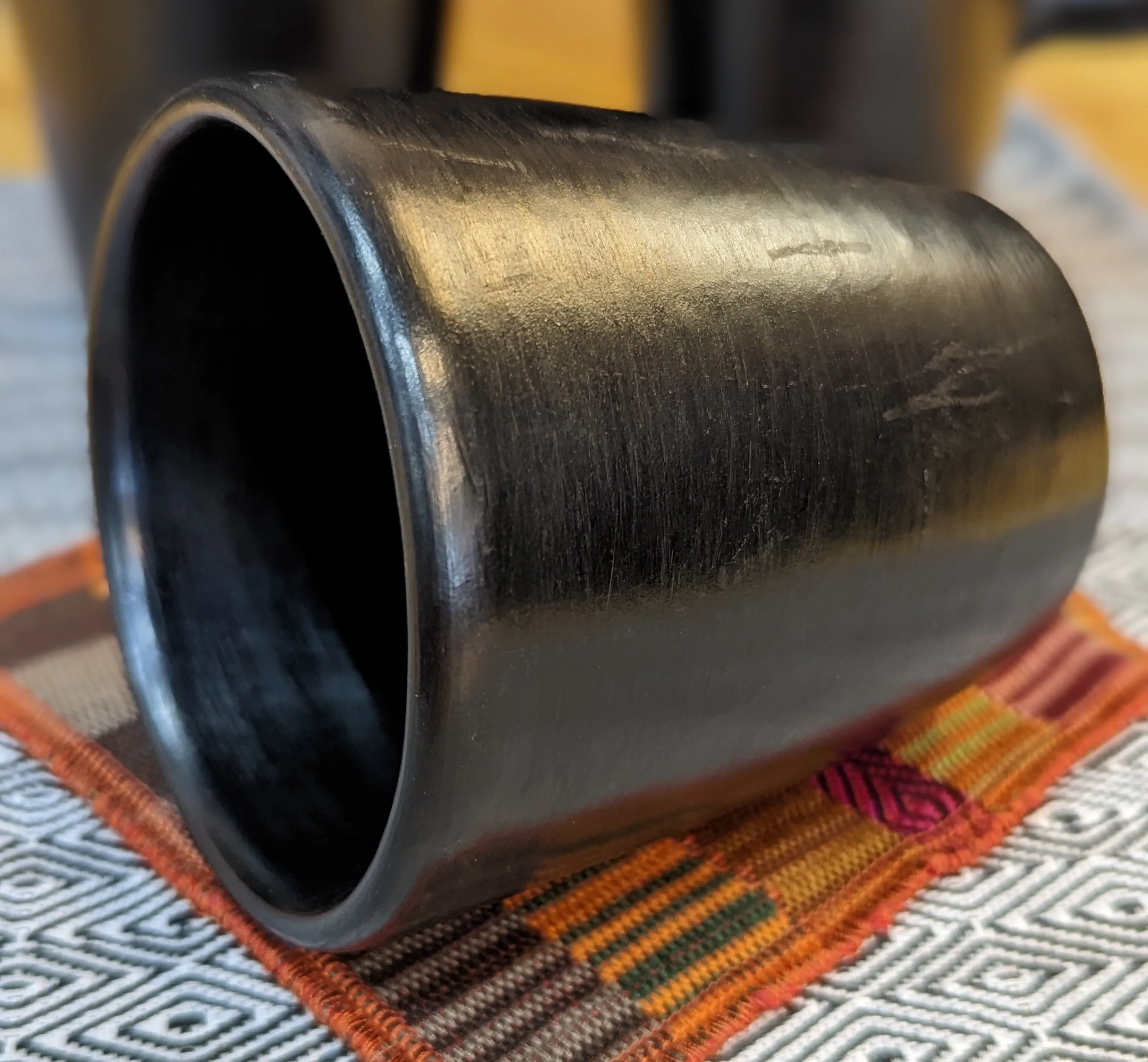 Black Ceramic Goblet Mug