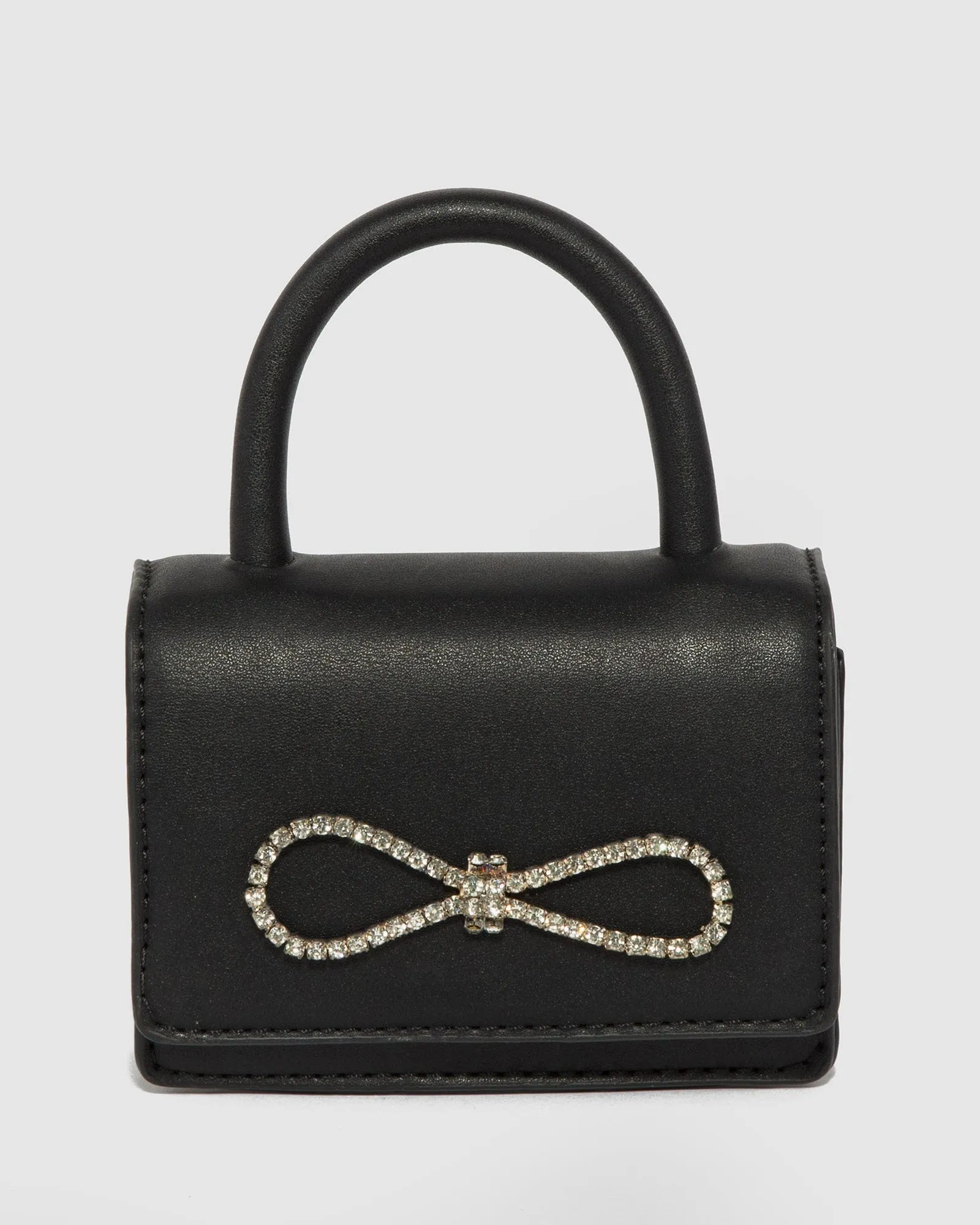 Black Isabella Bow Mini Bag