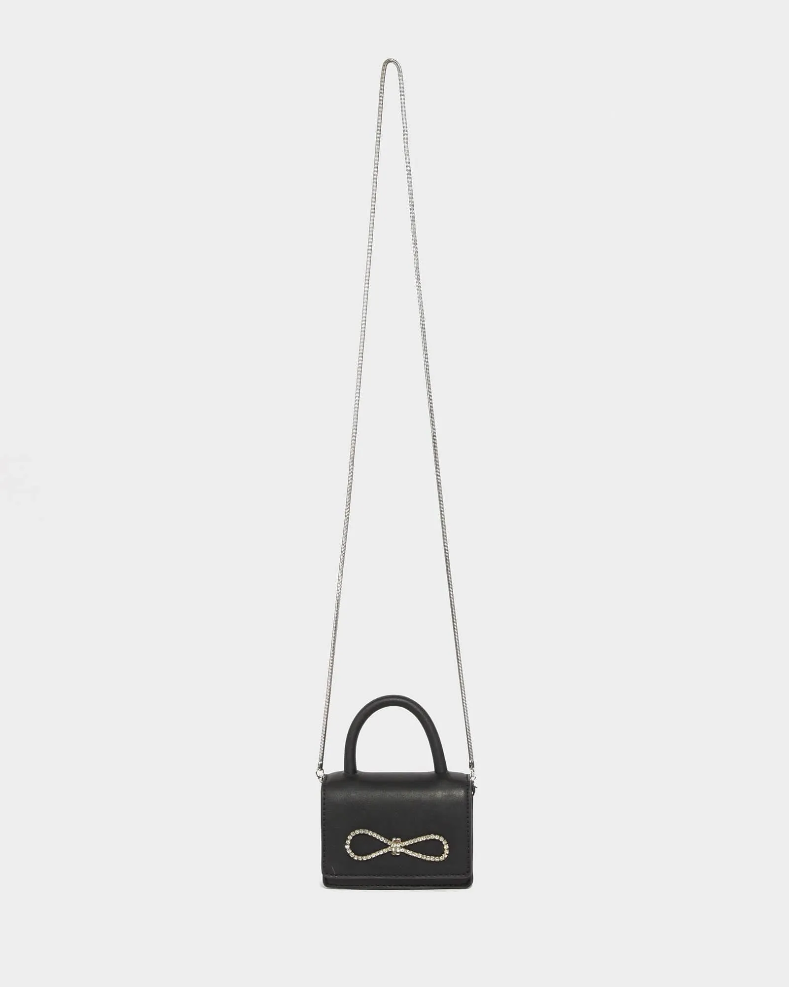 Black Isabella Bow Mini Bag