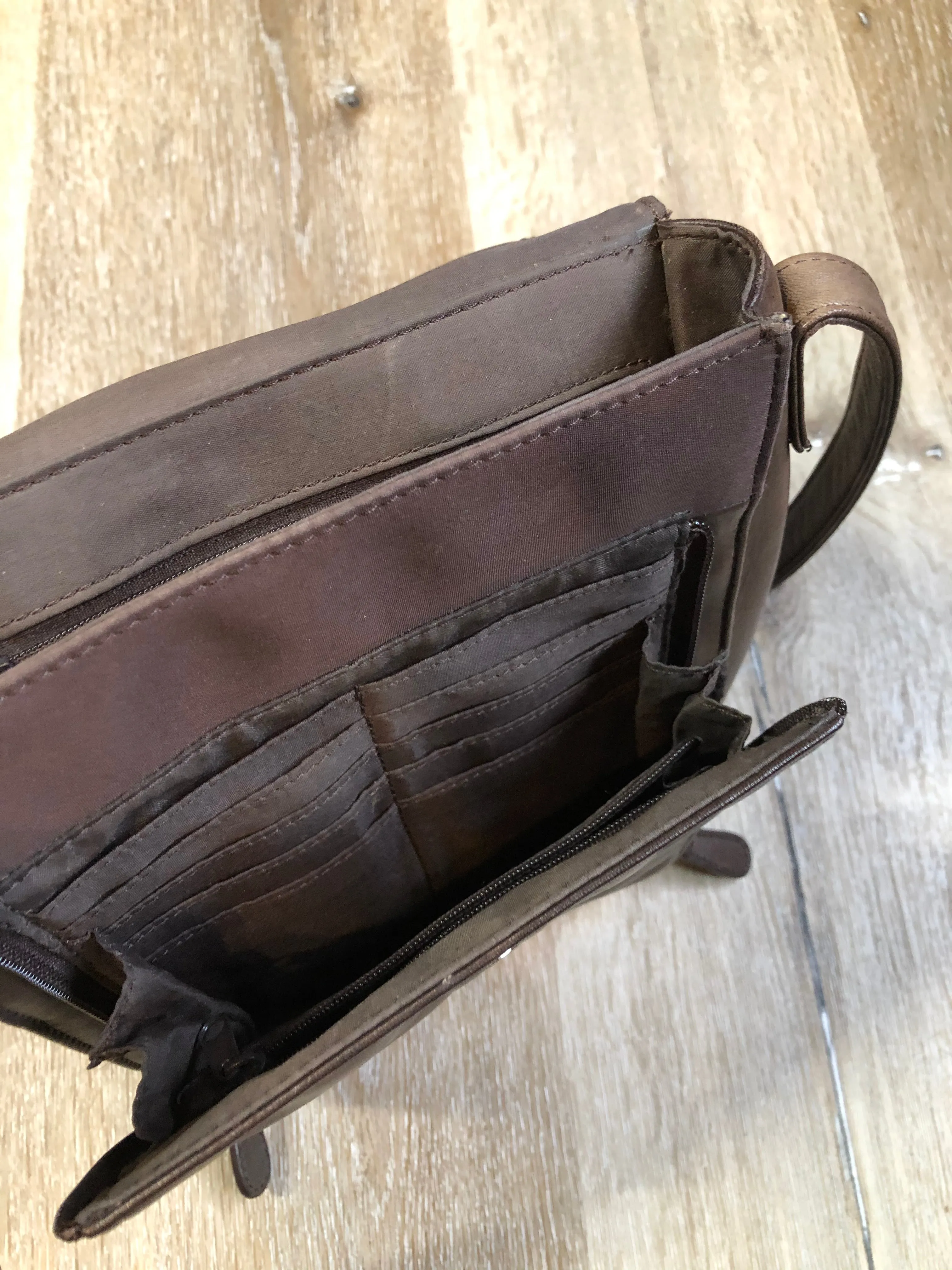 Brown Leather Crossbody Bag, SOLD