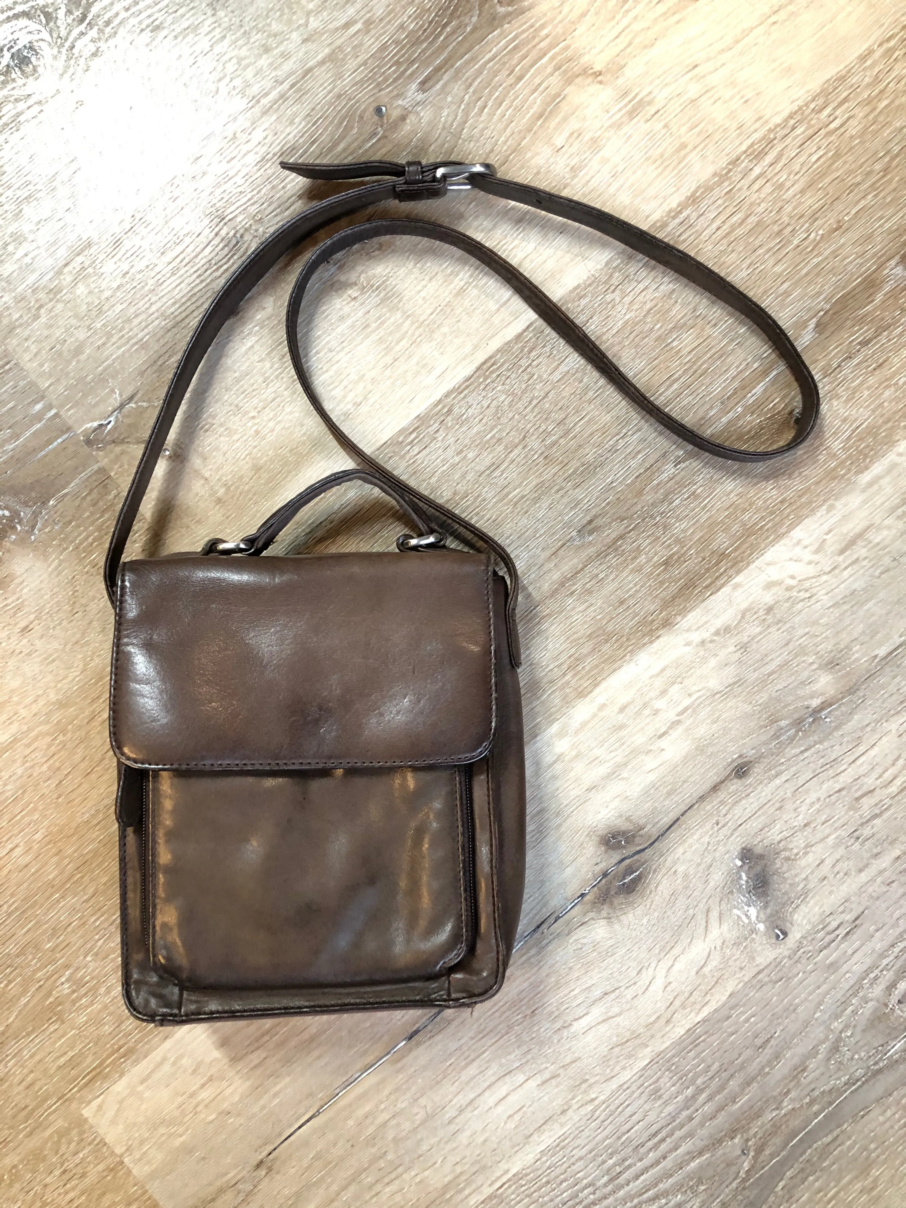 Brown Leather Crossbody Bag, SOLD