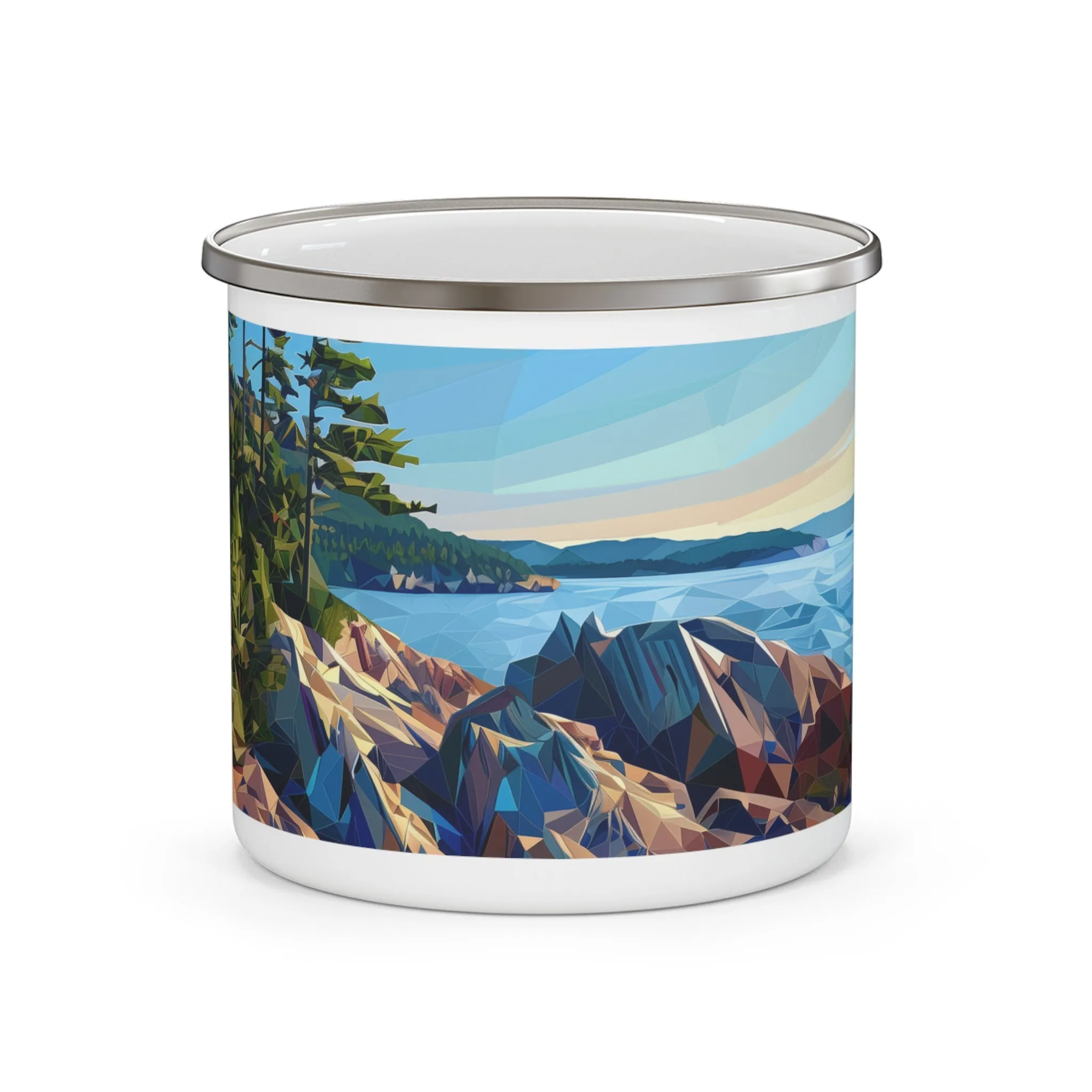 Camping Mug with Acadia National Park Design, 12oz Coffee Cup