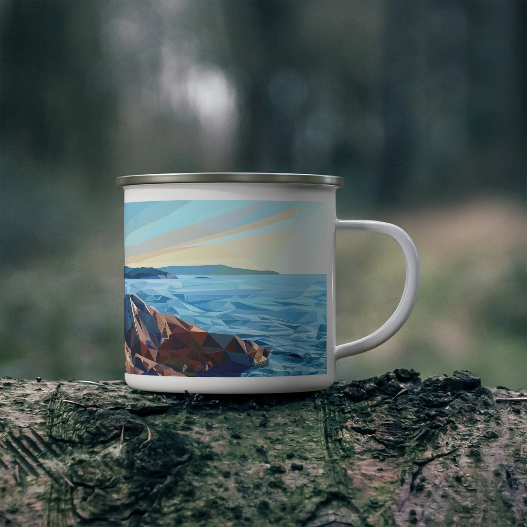 Camping Mug with Acadia National Park Design, 12oz Coffee Cup