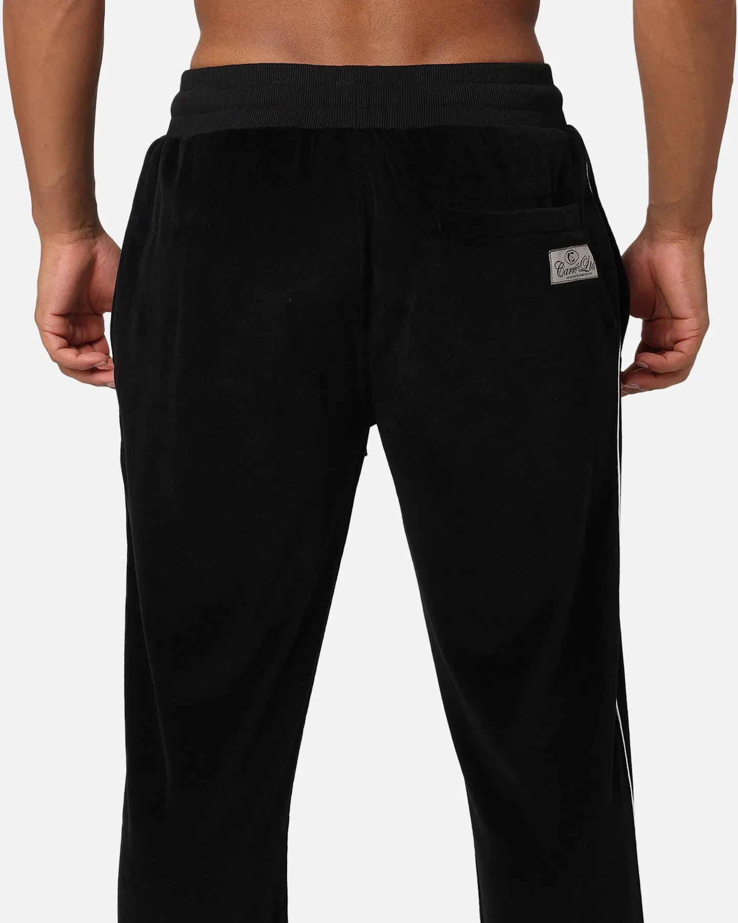 Carre Gorgeous Velour Trackpant Black