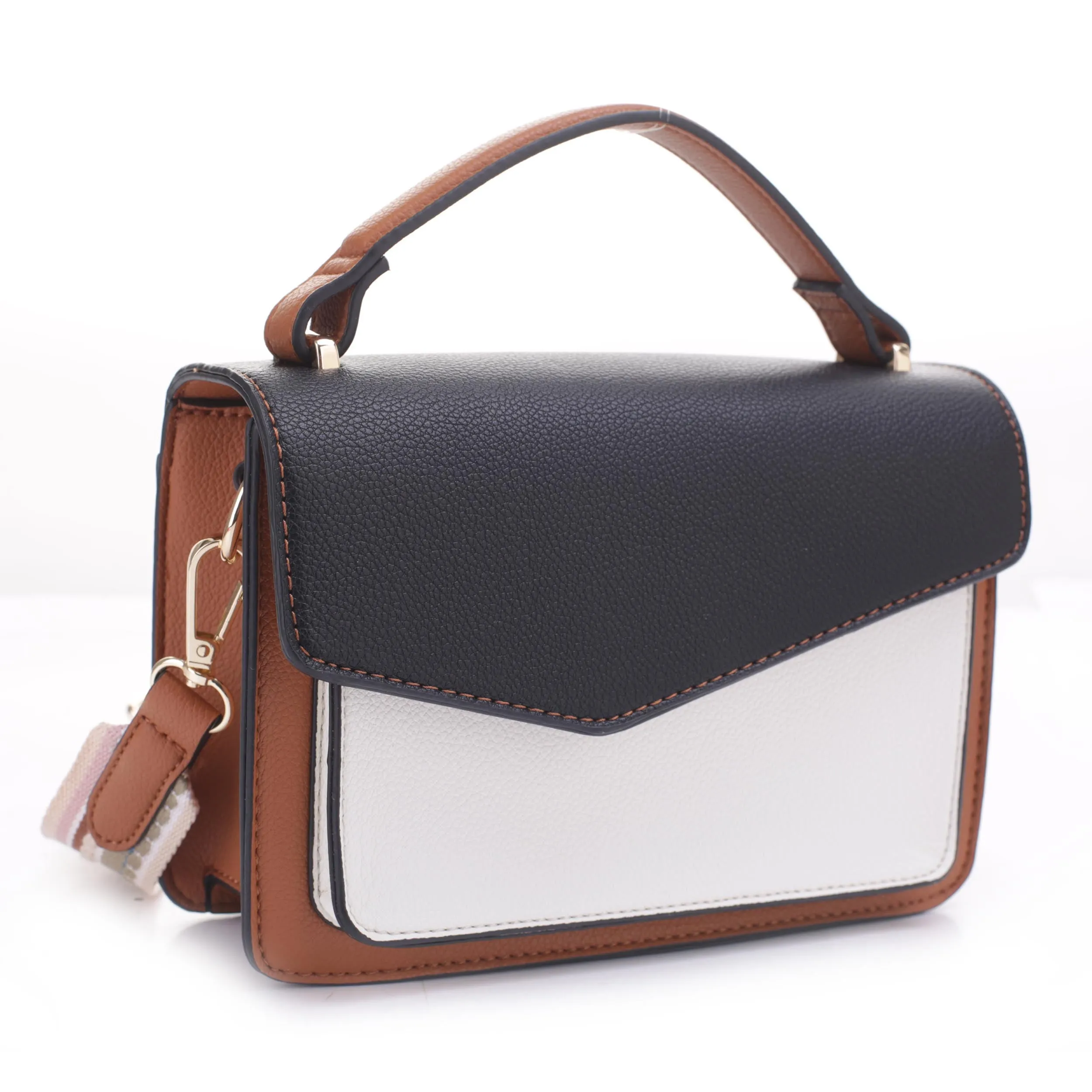 Celestin Top Handle Color Block Camera Bag