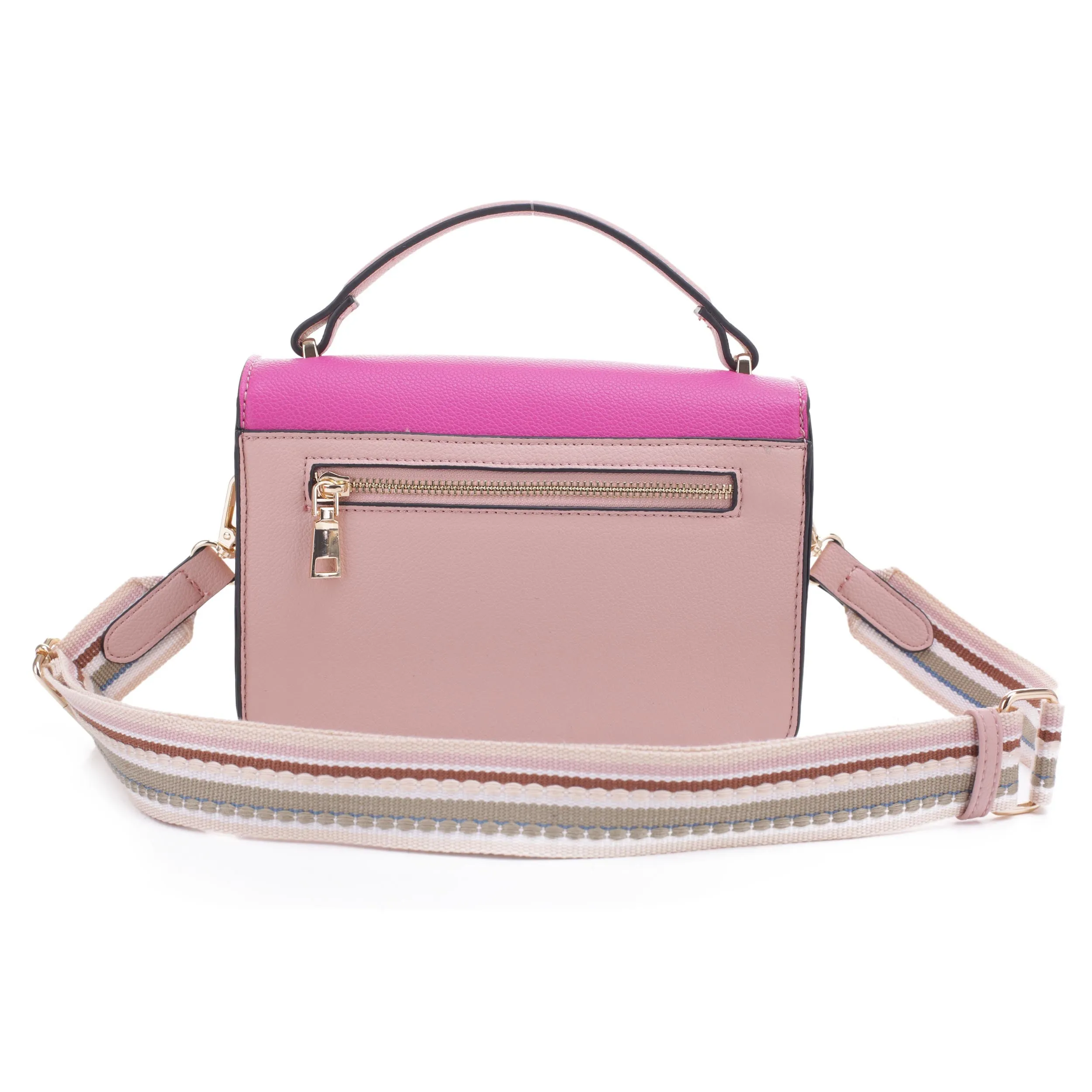 Celestin Top Handle Color Block Camera Bag