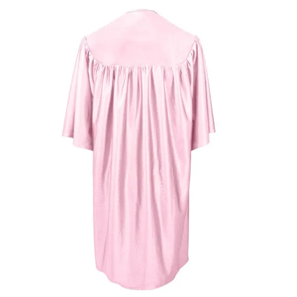 Child Shiny Pink Graduation Cap & Gown - Preschool & Kindergarten