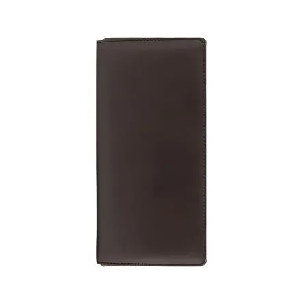 Choco Leather Zipper Folder Wallet