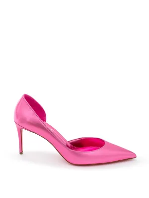 Christian Louboutin Glam Pink Metallic Leather Pumps