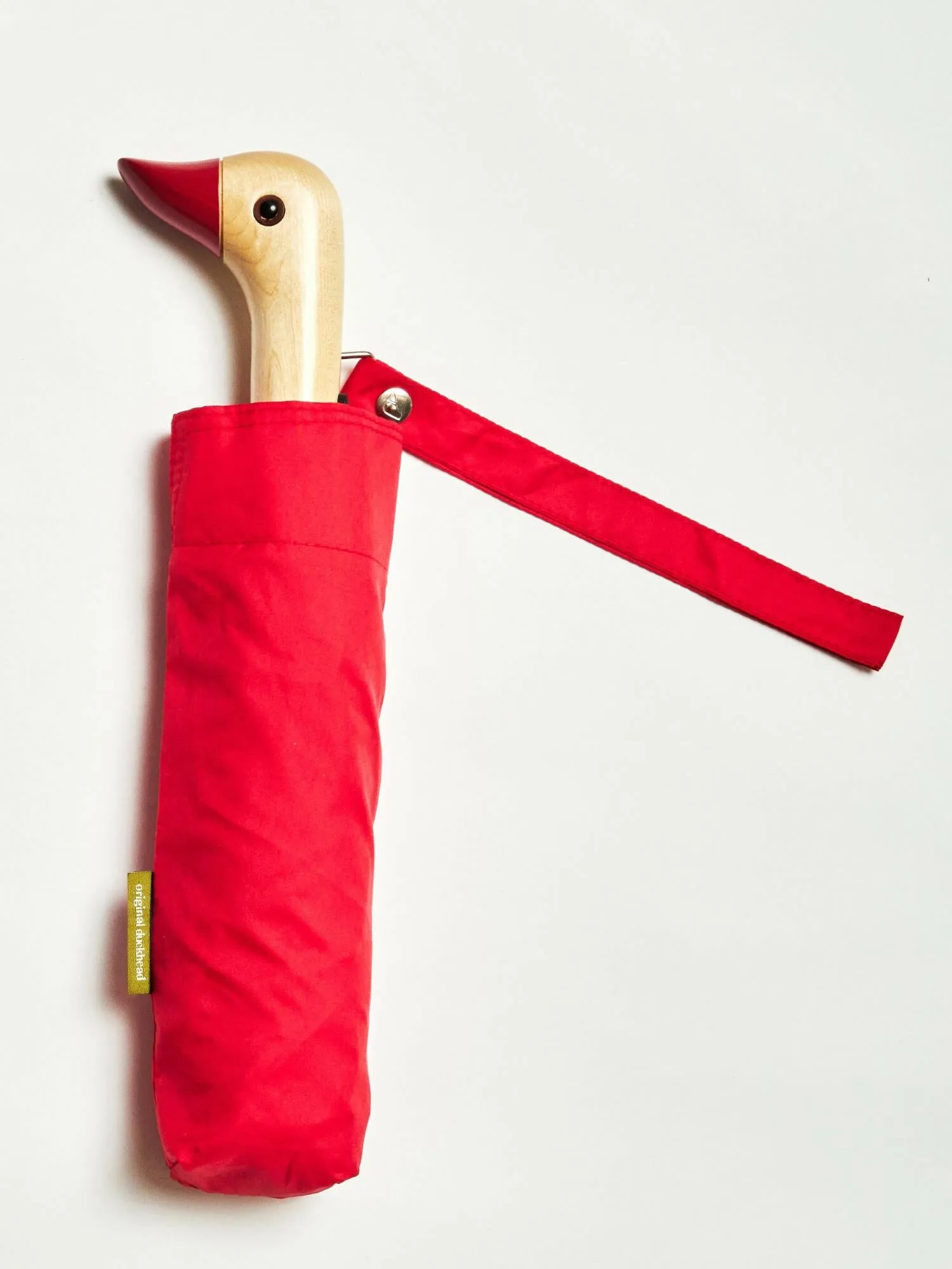 Christmas Red Eco-Friendly Compact Duck Umbrella