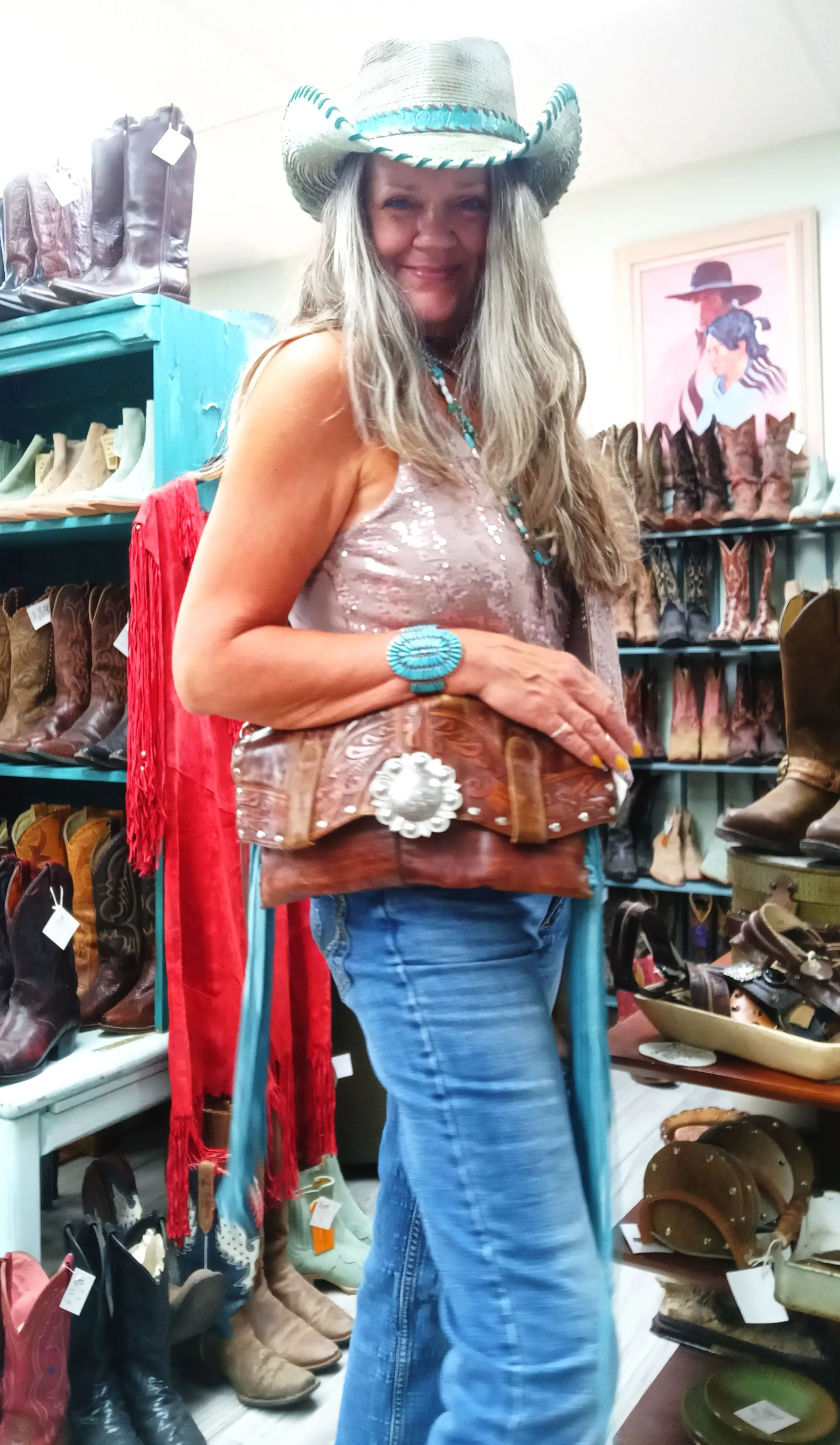 Clutch Cowboy Boot Purse CL18