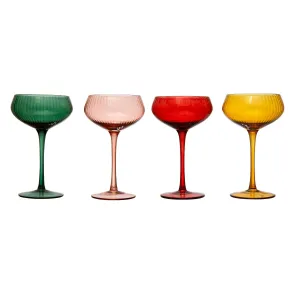 Colorful Coupe Glass