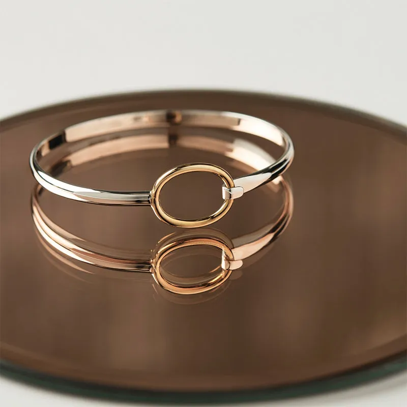 CONEXIÓN TWO-TONE TENSION BANGLE