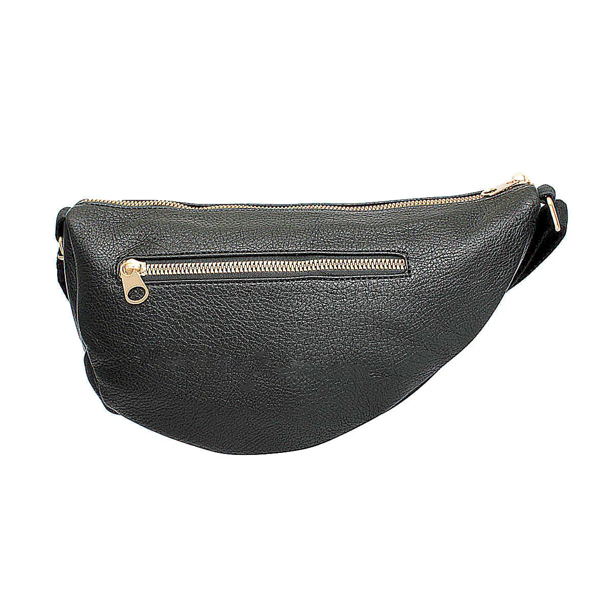 Crossbody Black Round Pouch Bag Set for Women