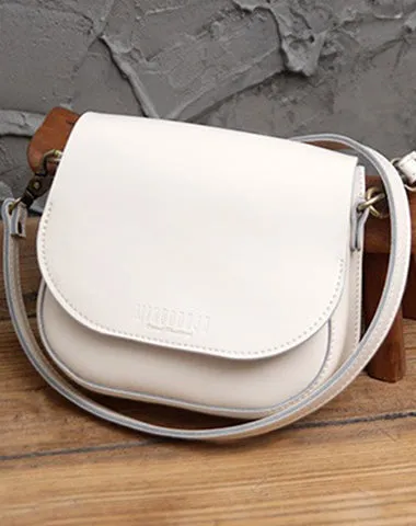 Cute Brown LEATHER Flip Side Bag Handmade WOMEN Saddle Phone Crossbody BAG Purse FOR WOMEN