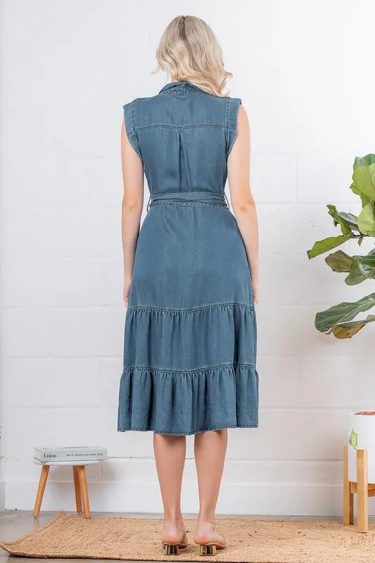 Denim Midi Dress