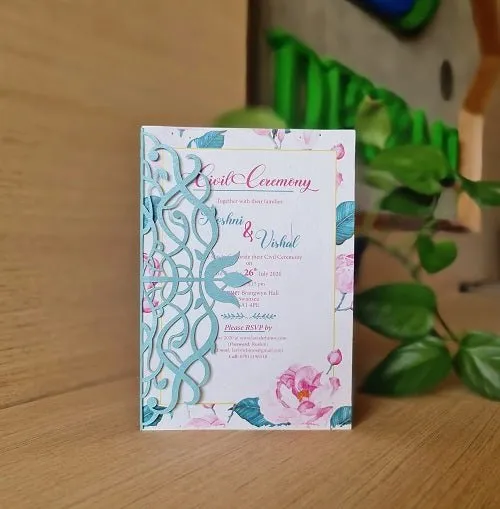 Designer Eco-friendly Paper Wedding Cards