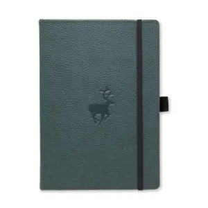 Dingbats Wildlife Green Deer Vegan Notebook A5  Lined