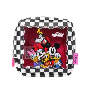 Disney Collection Cosmetic Bag(Black and White Grid)