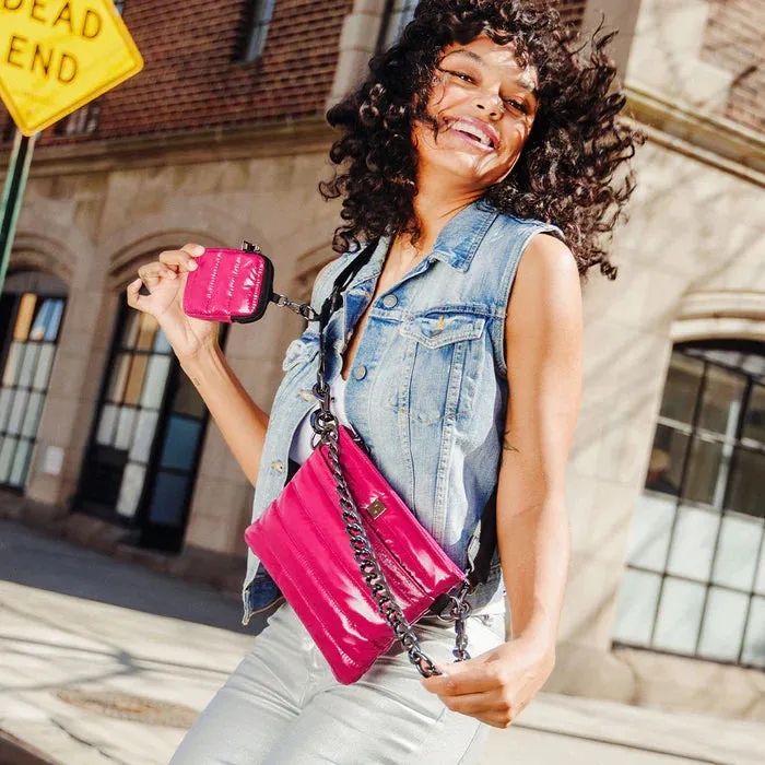 Downtown Crossbody | Glossy Garnet