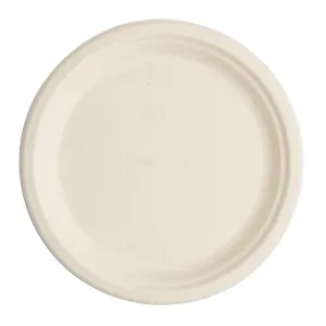 DX583 Vegware Compostable Nourish Moulded Fibre Plate Natural 9"/226mm (Pack of 500)