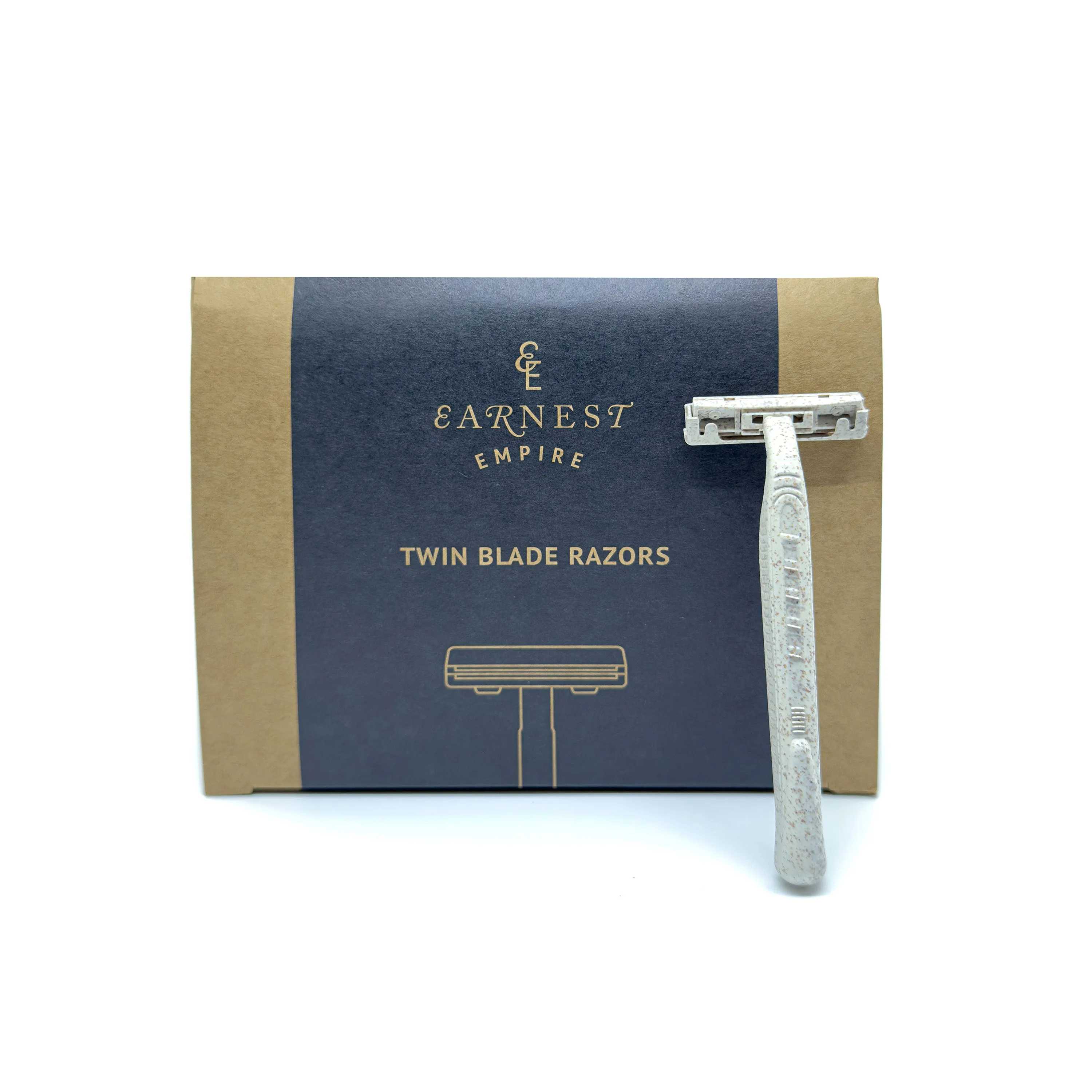 Earnest Empire Twin-Blade Eco-Friendly Disposable Razors x 50