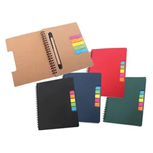 Eco Notebook With Pen & Sticky Note