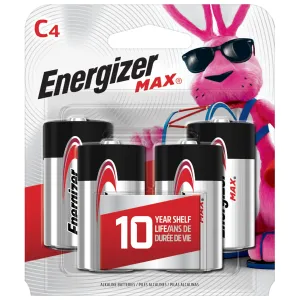 Energizer Max C 4 Blister Pack