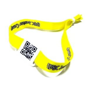 Fabric Wristband with QR Code