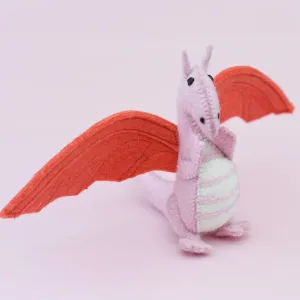 Felt Dragon Toy- Pink