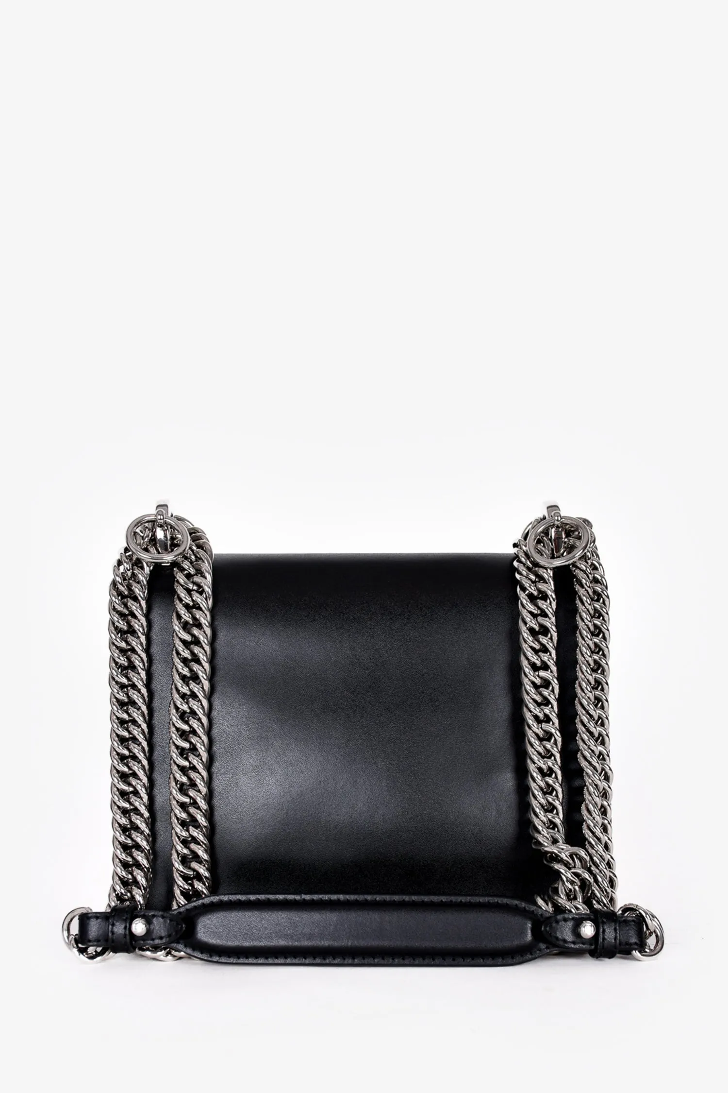 Fendi Black Leather Small 'Kan I' Crossbody Bag