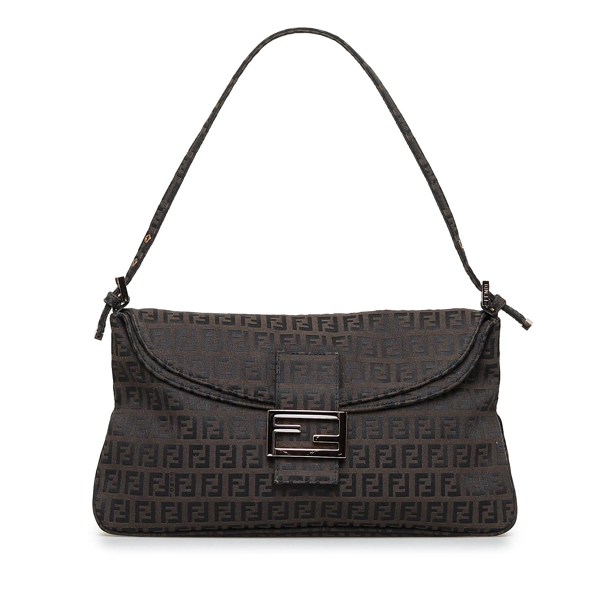 Fendi Zucchino Double Flap Baguette (SHG-RIWGfn)